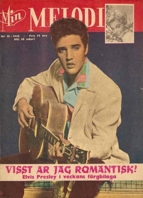 MIN MELODI magazine side cover Issue 35 31 August 1958
