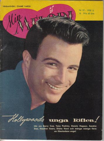 MIN MELODI magazine side cover Issue 19  1958