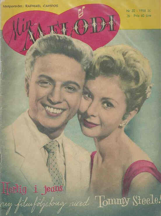 MIN MELODI magazine side cover Issue 20  1958