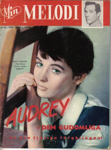 MIN MELODI magazine side cover Issue 44  1958