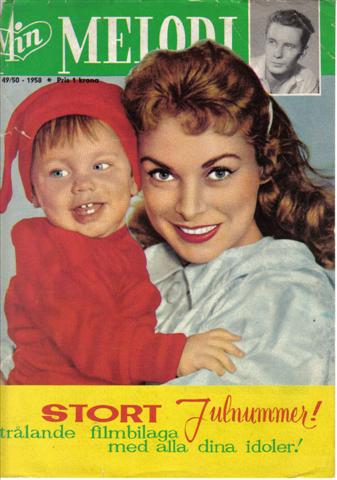 MIN MELODI magazine side cover Issue 49/50  1958