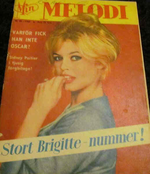 MIN MELODI magazine side cover Issue 20  1959