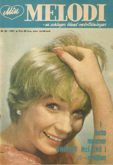 MIN MELODI magazine side cover Issue 34 22 August 1961