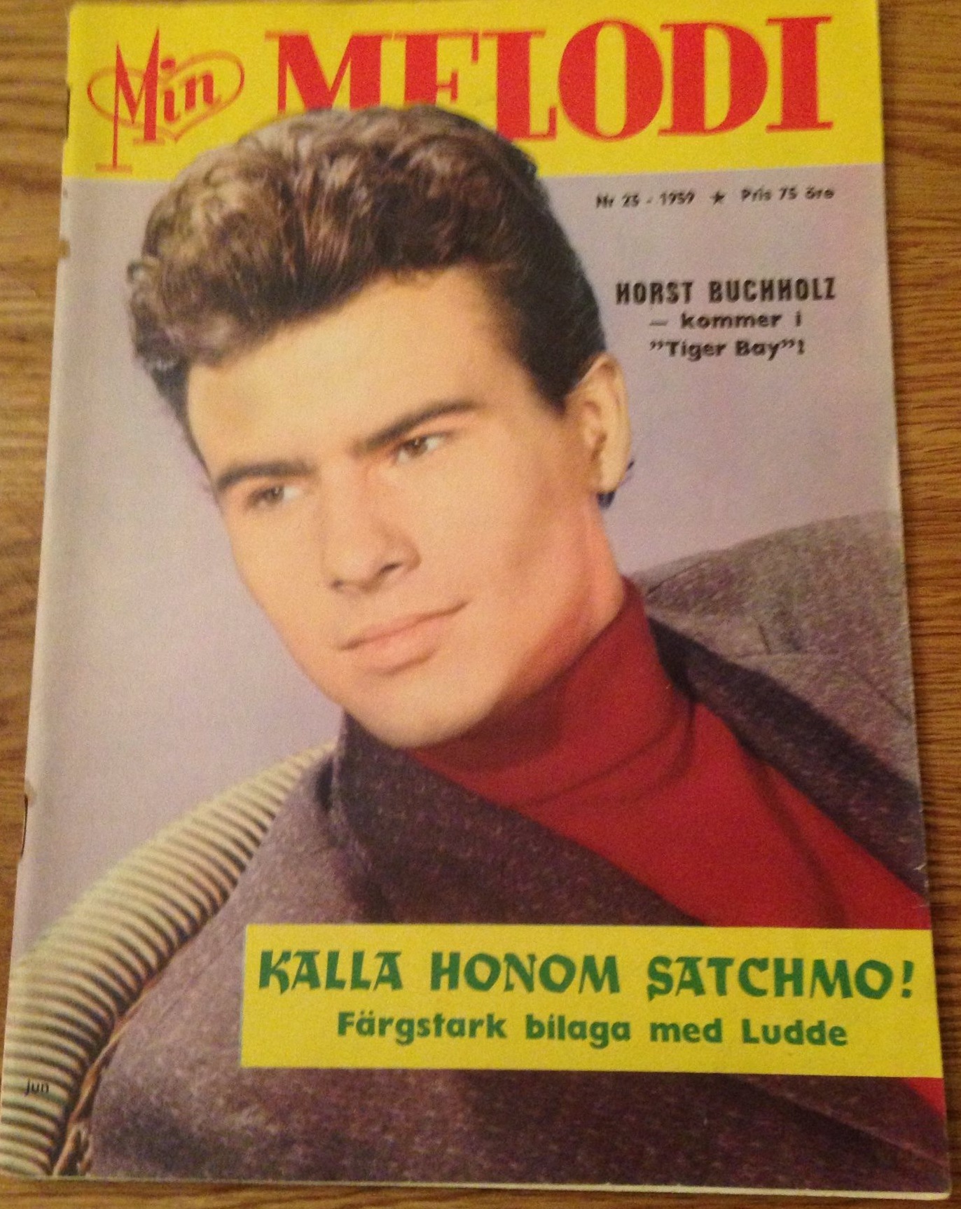 MIN MELODI magazine side cover Issue 23   1959