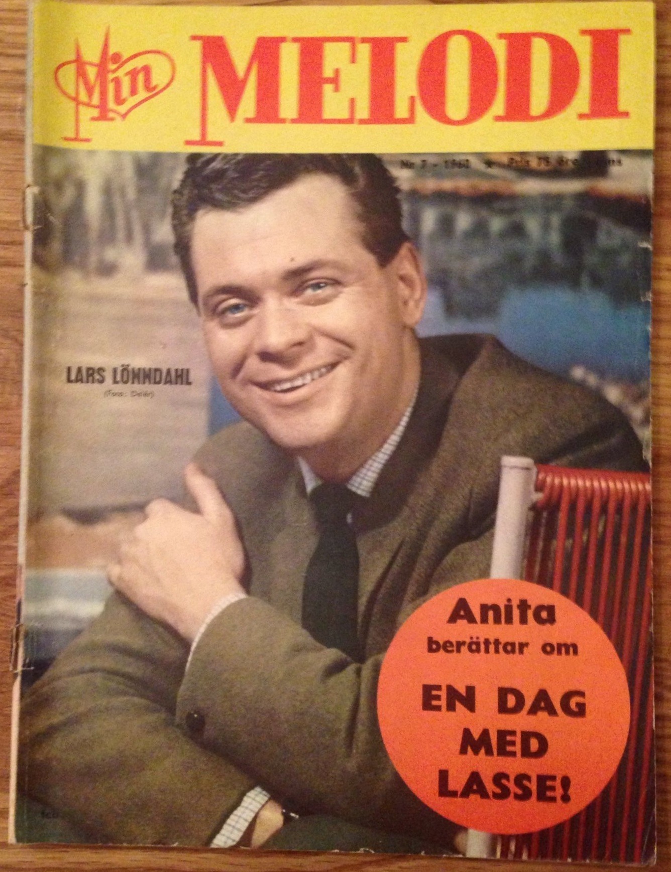 MIN MELODI magazine side cover Issue 7   1960