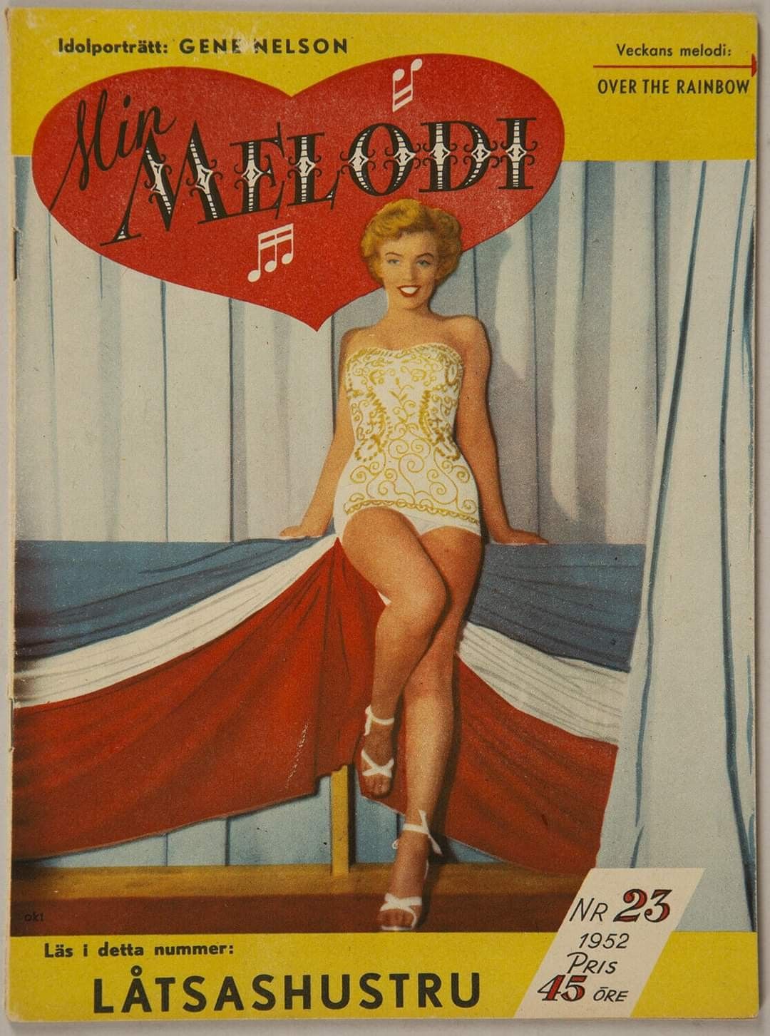 MIN MELODI magazine side cover Issue 23   1952