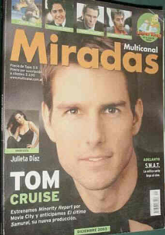 MIRADAS magazine side cover December 2003