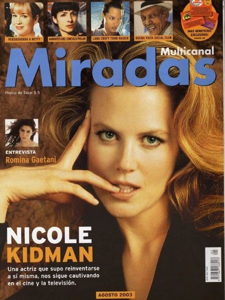 MIRADAS magazine side cover August 2003