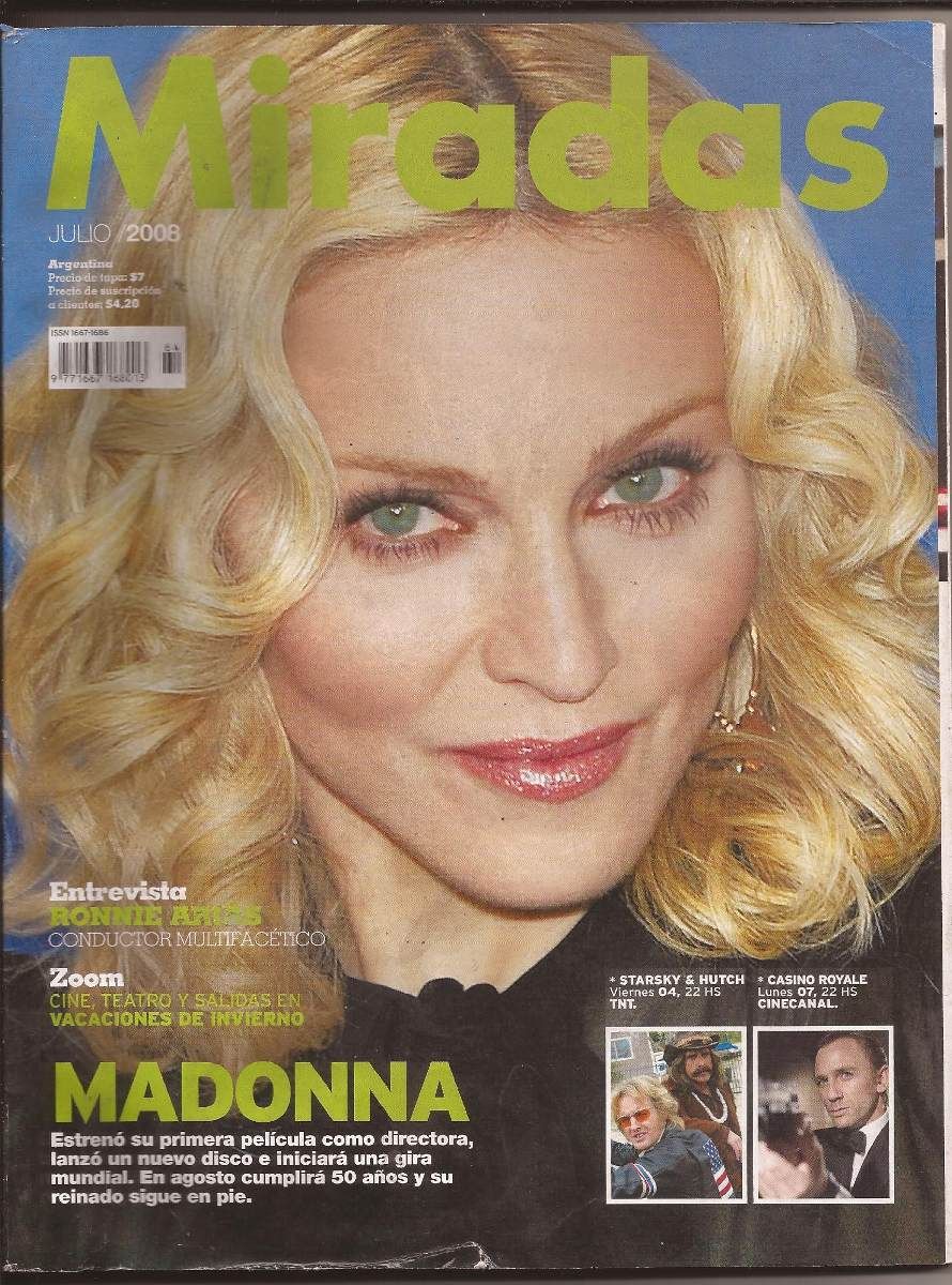 MIRADAS magazine side cover July 2008
