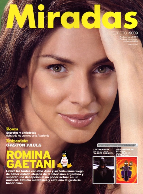 MIRADAS magazine side cover February 2009