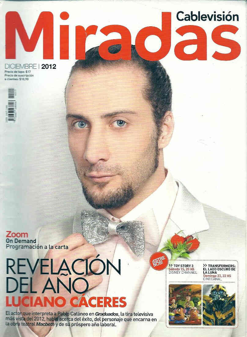 MIRADAS magazine side cover December 2012