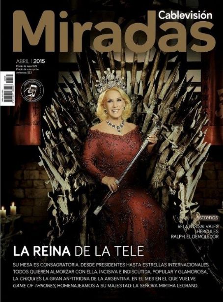 MIRADAS magazine side cover April 2015