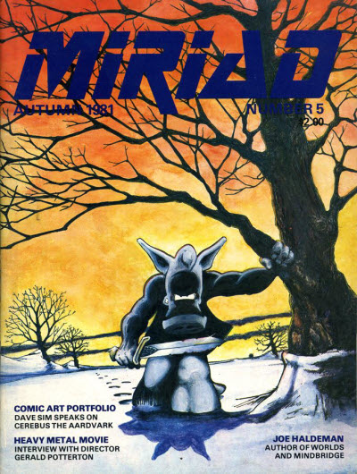MIRIAD magazine side cover Issue 5 Autumn 1981