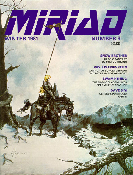 MIRIAD magazine side cover Issue 6 Winter 1981