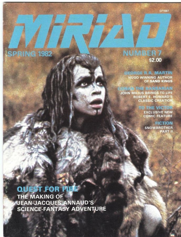 MIRIAD magazine side cover Issue 7 Spring 1982