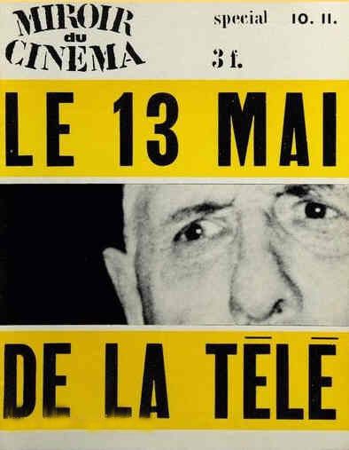 MIROIR DU CINEMA magazine side cover Issue 10/11 June 1965