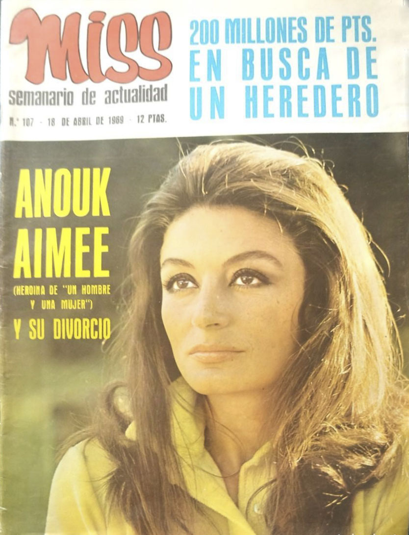 MISS magazine side cover Issue 107 18 April 1969