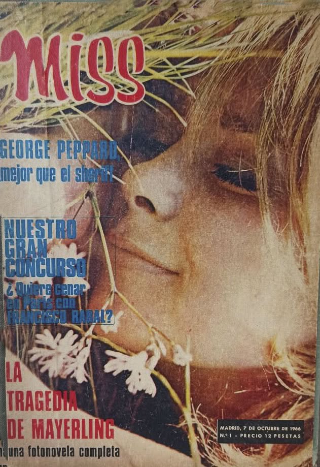 MISS magazine side cover Issue 1  October 1966