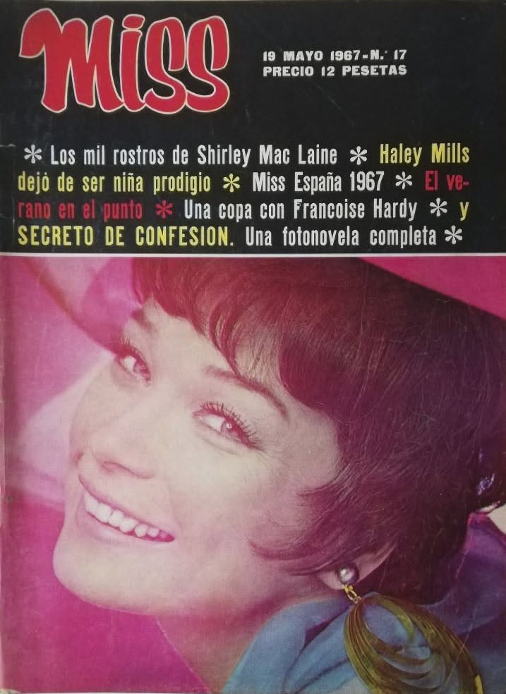 MISS magazine side cover Issue 17 19 May 1967
