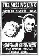 MISSING LINK magazine side cover Issue 1 Spring 1994