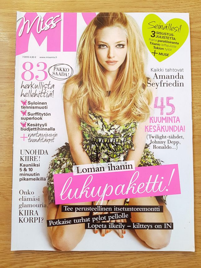 MISS MIX magazine side cover  July 2010