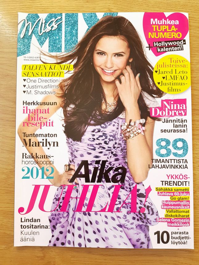 MISS MIX magazine side cover  January 2012
