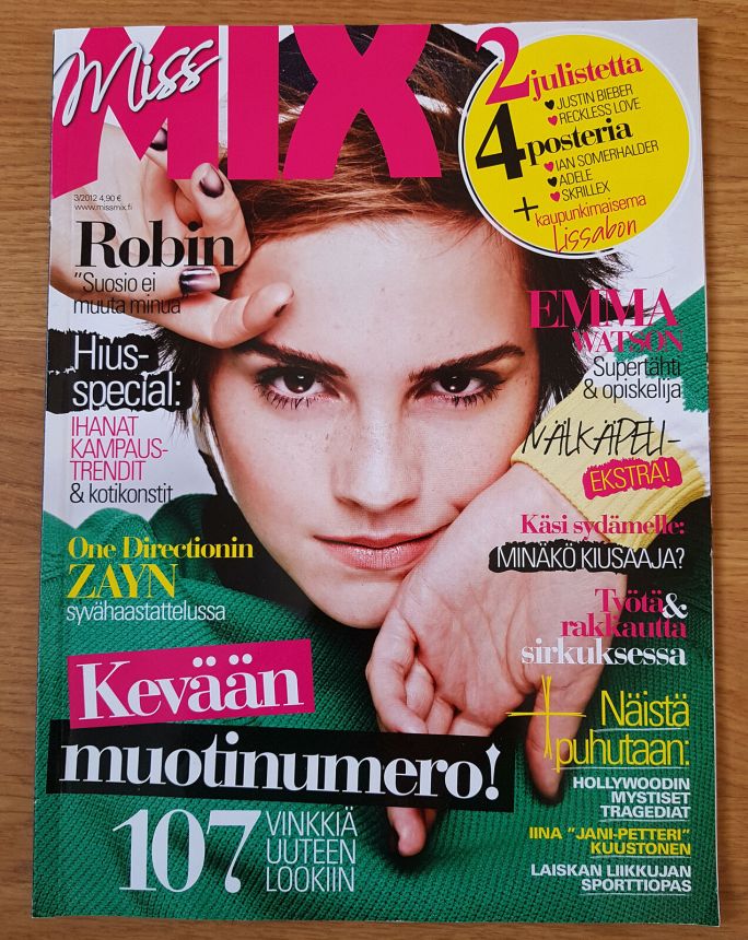 MISS MIX magazine side cover  March 2012