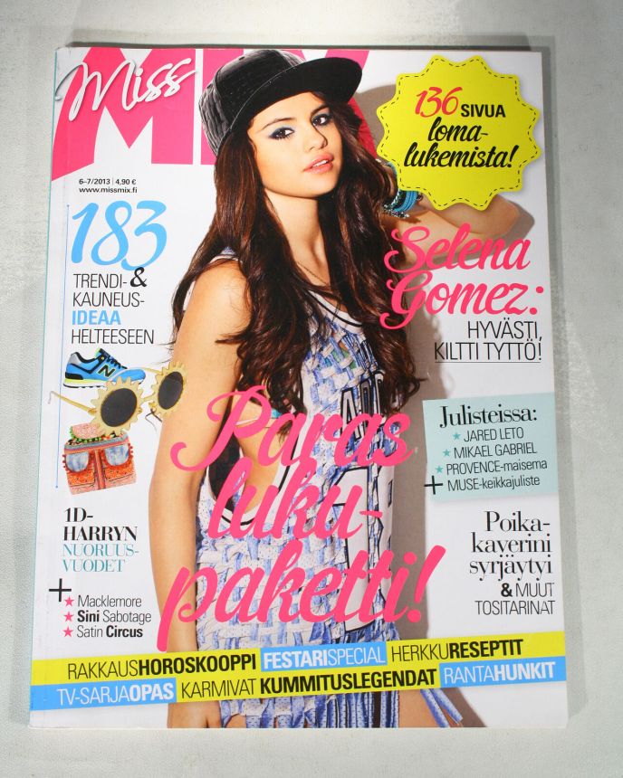 MISS MIX magazine side cover  June/July 2013