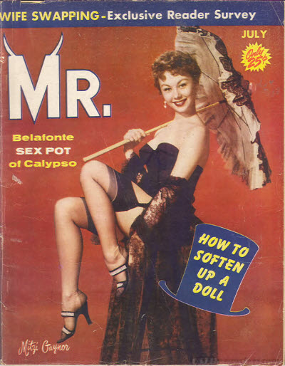MISTER magazine side cover  July 1957