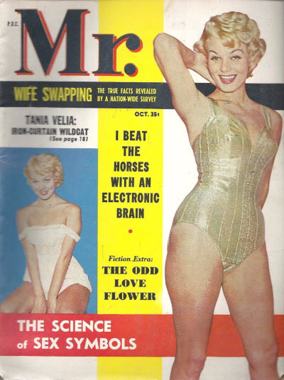 MISTER magazine side cover  October 1957