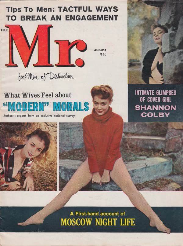 MISTER magazine side cover  August 1960
