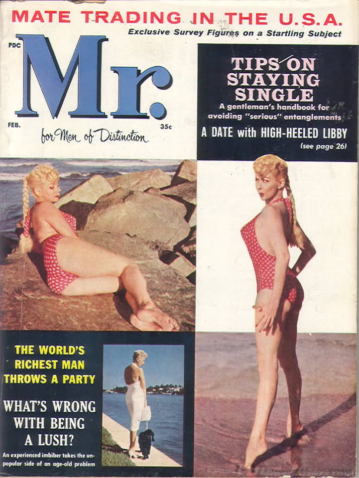 MISTER magazine side cover  February 1961