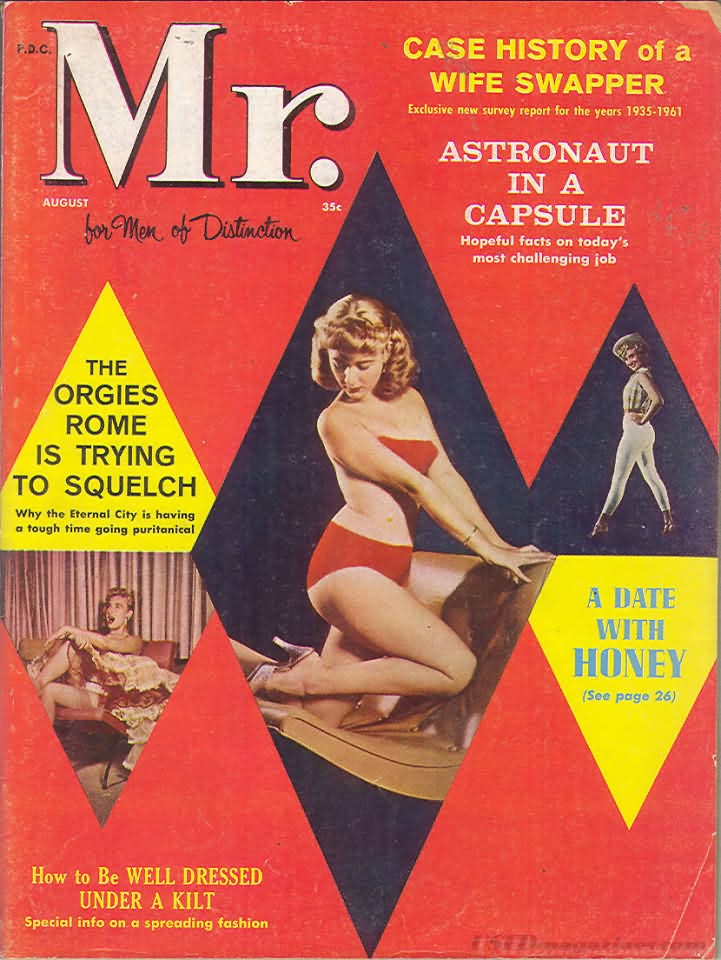 MISTER magazine side cover  August 1961
