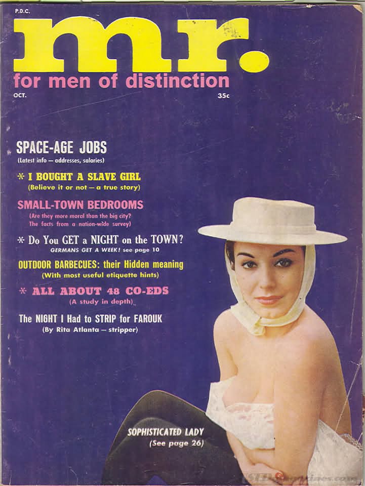 MISTER magazine side cover  October 1961