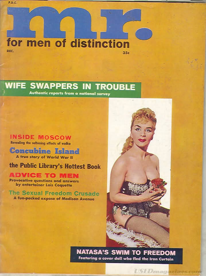 MISTER magazine side cover  December 1961
