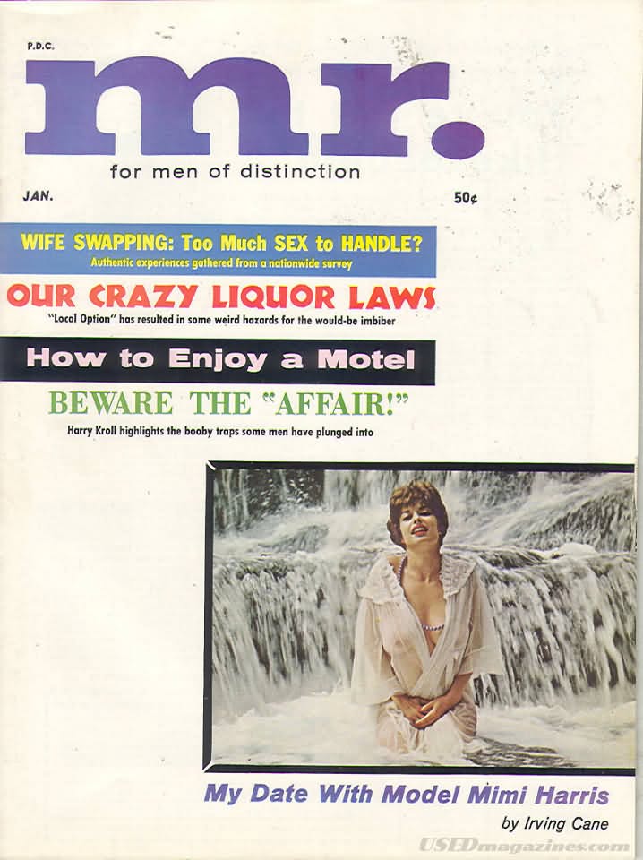 MISTER magazine side cover  January 1962