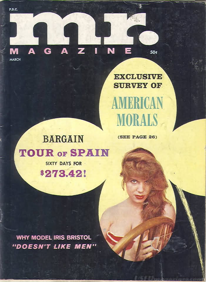 MISTER magazine side cover  March 1962