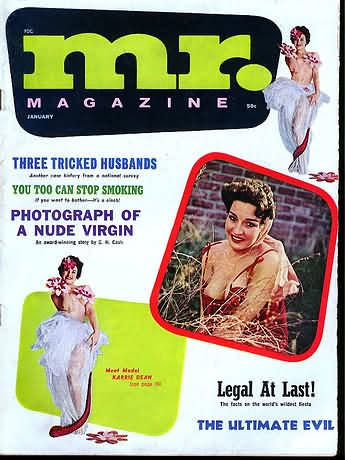 MISTER magazine side cover  January 1963