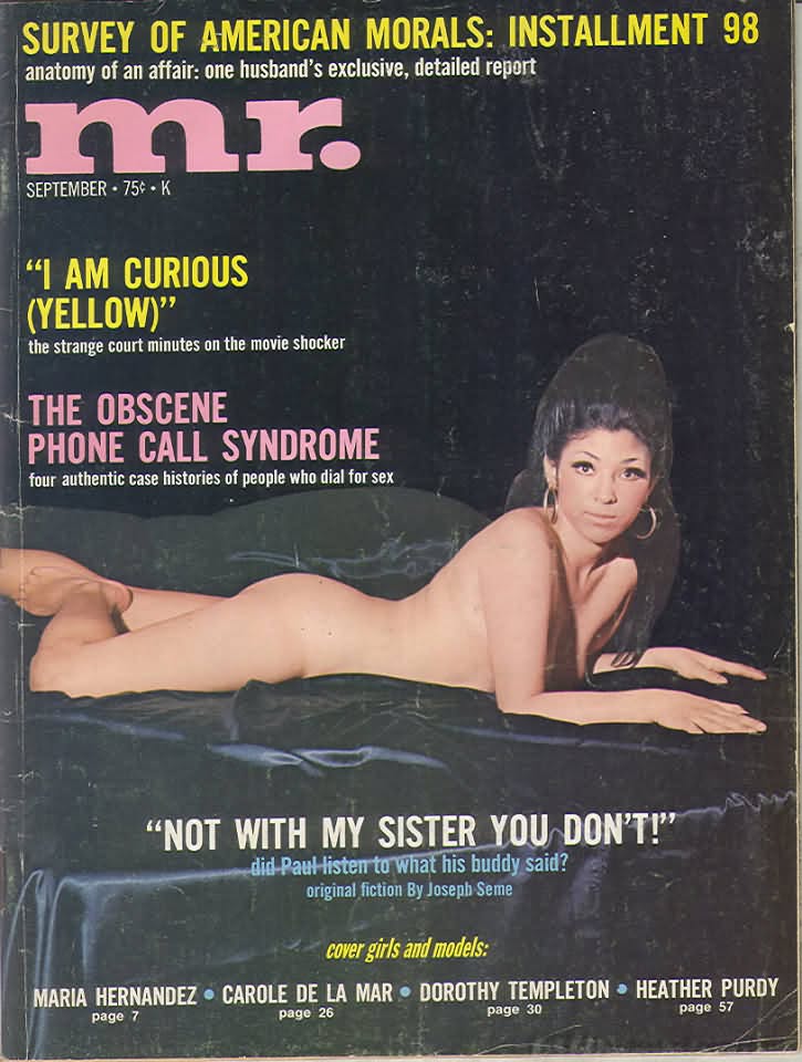 MISTER magazine side cover  September 1969