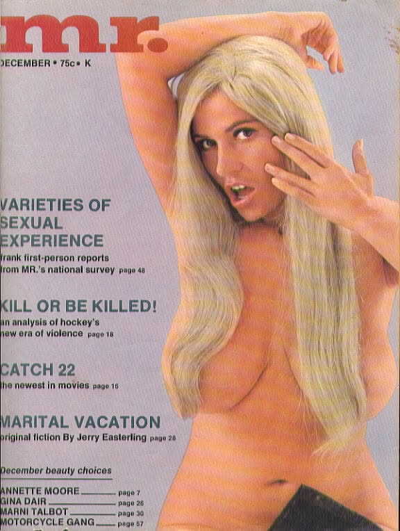 MISTER magazine side cover  December 1970