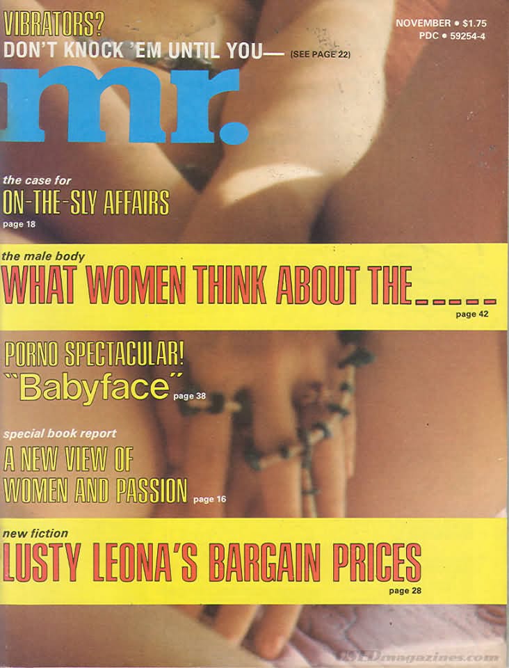 MISTER magazine side cover  November 1977