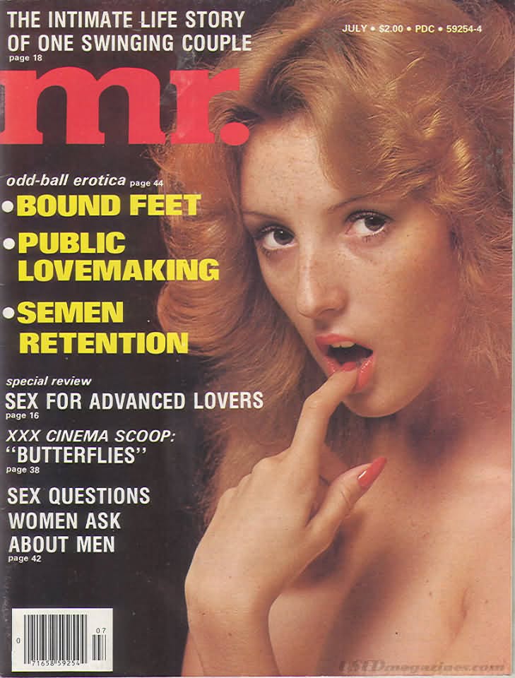 MISTER magazine side cover  July 1978