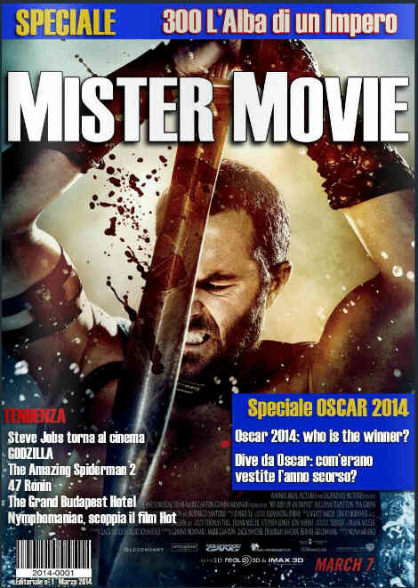 MISTER MOVIE magazine side cover March 2014