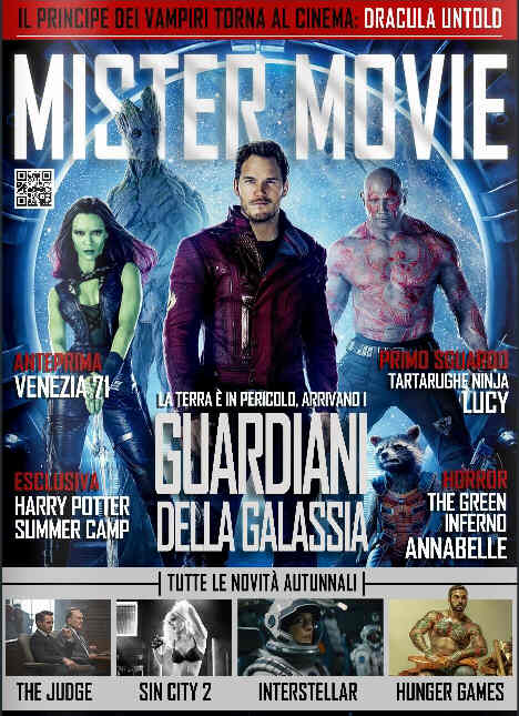 MISTER MOVIE magazine side cover September 2014