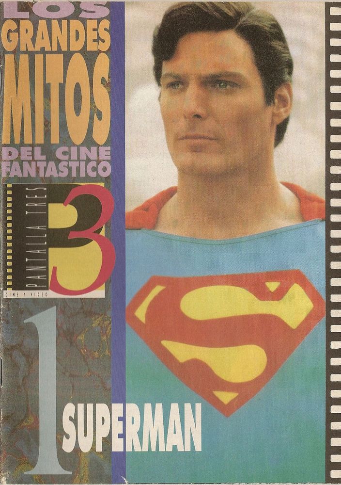 LOS GRANDES MITOS DEL CINE FANTASTICO magazine side cover Issue 1  