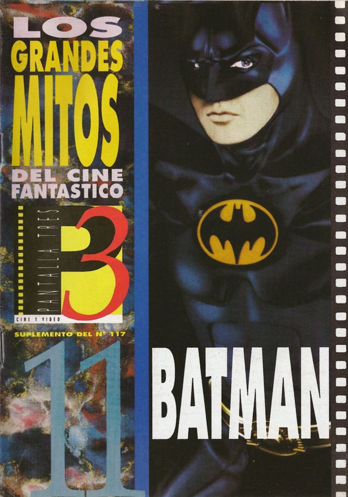 LOS GRANDES MITOS DEL CINE FANTASTICO magazine side cover Issue 11  