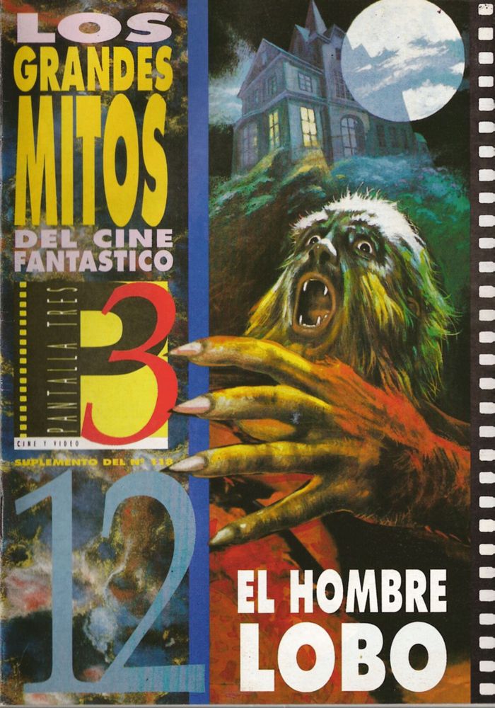 LOS GRANDES MITOS DEL CINE FANTASTICO magazine side cover Issue 12  