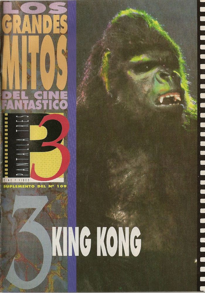 LOS GRANDES MITOS DEL CINE FANTASTICO magazine side cover Issue 3  