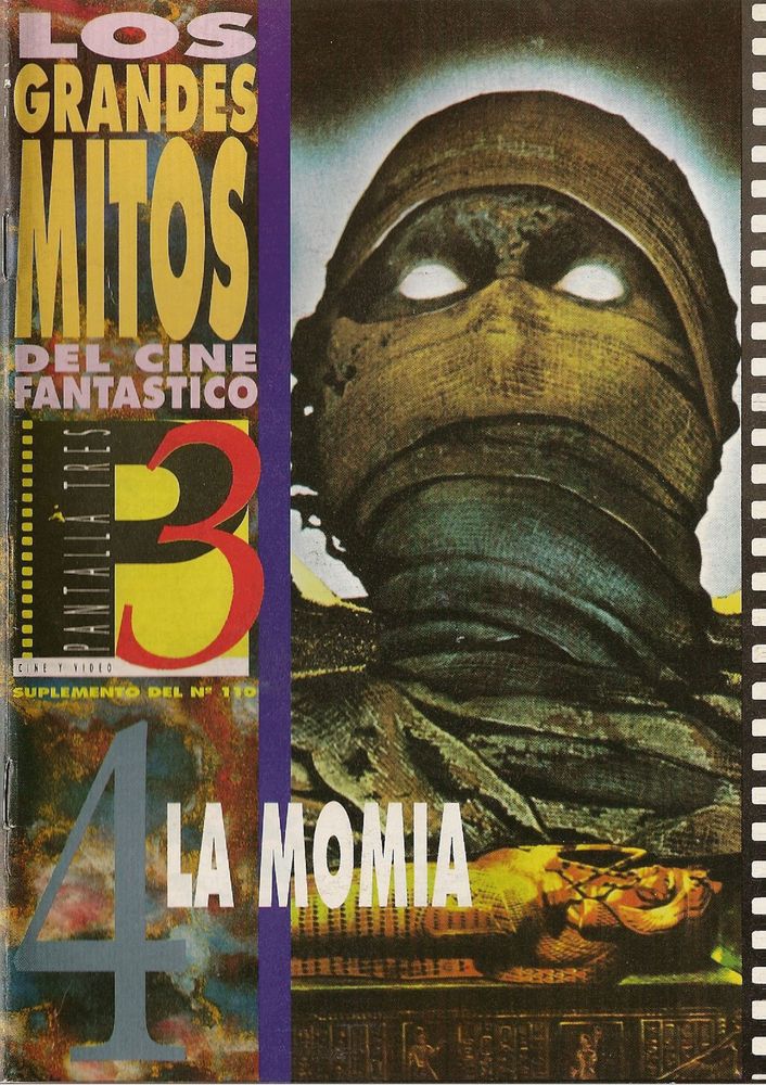 LOS GRANDES MITOS DEL CINE FANTASTICO magazine side cover Issue 4  