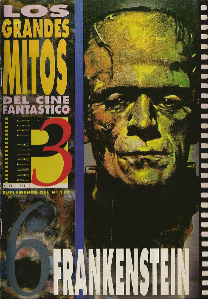 LOS GRANDES MITOS DEL CINE FANTASTICO magazine side cover Issue 6  